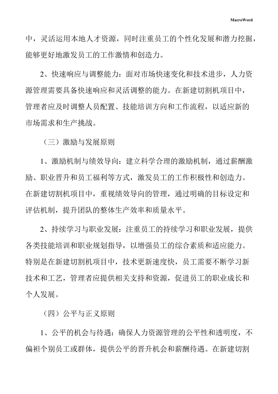 新建切割机项目人力资源管理方案（参考范文）_第4页