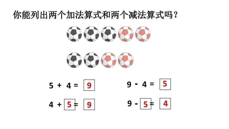 小学数学新人教版一年级上册第二单元第2课《6~9的加、减法》第7课时教学课件3（2024秋）_第5页