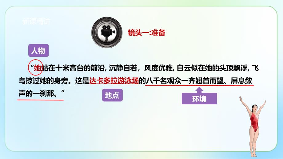 人教部编八年级语文上册《“飞天”凌空——跳水姑娘吕伟夺魁记 》公开教学课件_第3页