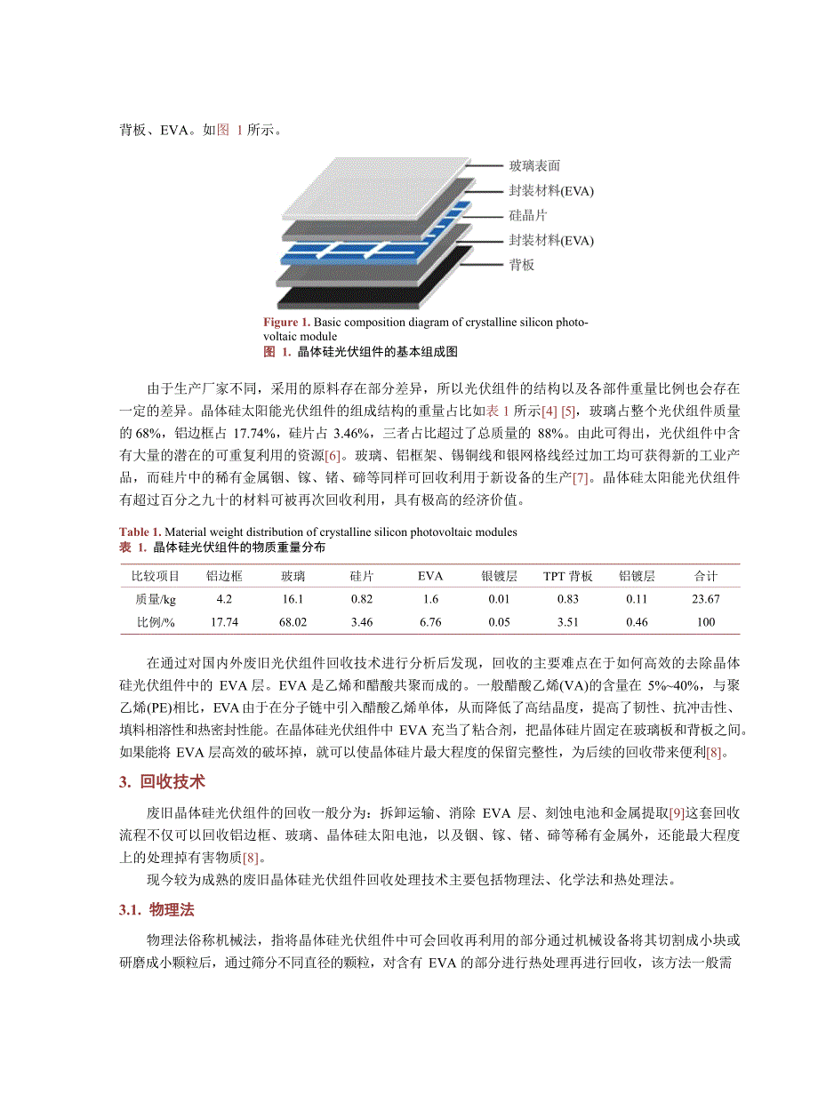 2023废旧光伏组件回收利用技术及其环境经济效益分析_第3页