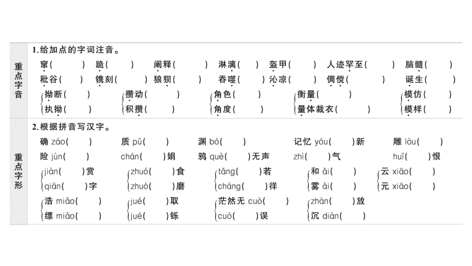 初中语文新人教部编版七年级上册第三单元《基础和阅读写作》作业课件（2024秋）_第2页