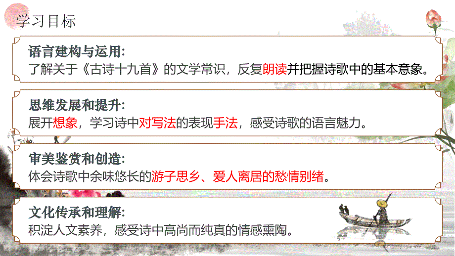 [高++中++语文]古诗词诵读《涉江采芙蓉》课件++统编版高中语文必修上册_第2页