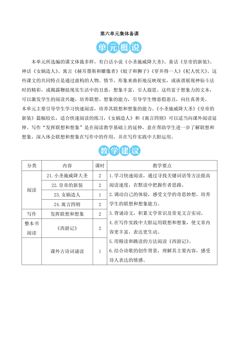 2024秋季初中语文七年级上册新教材详案21 小圣施威降大圣（名师教案）_第1页