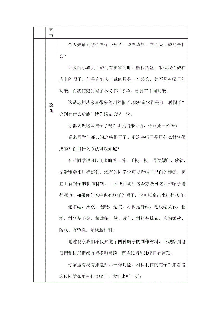 2024年上学期小学科学二年级【科学(教科版)】做一顶帽子-1教学设计_第2页