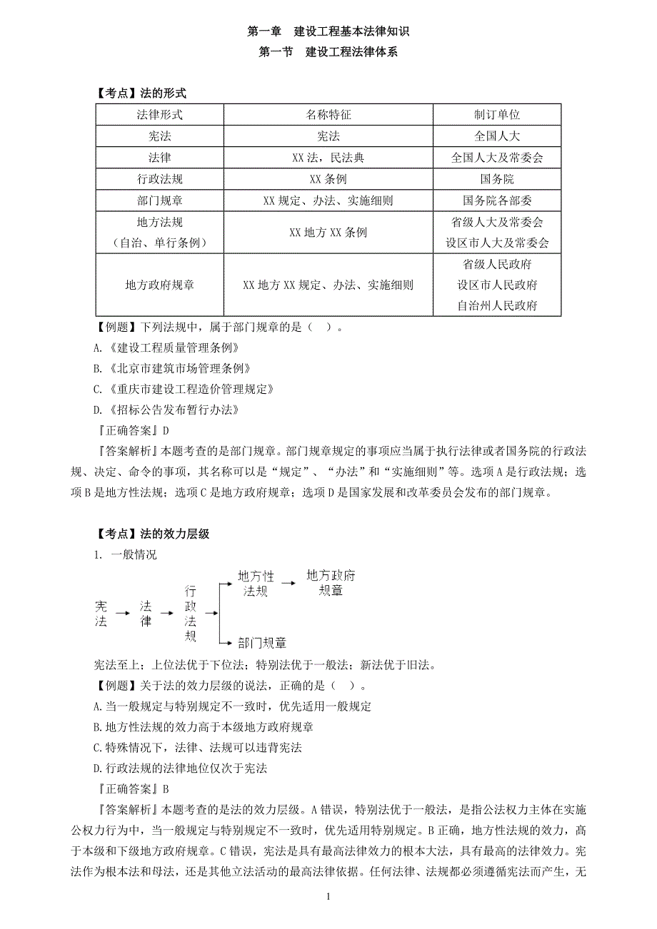 2023年二级建造师二建法规高频考点知识总结配真题练习题学习笔记_第1页