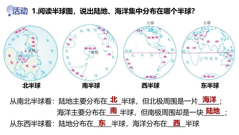 人教版（2024）初中地理七年级上册第三章第一节《大洲与大洋》“学教评一致性”教学课件_第5页