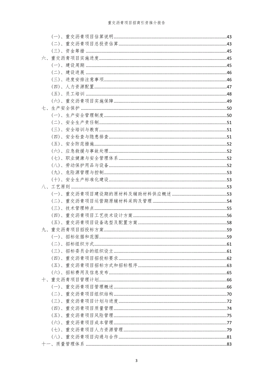 2023年重交沥青项目招商引资推介报告_第3页