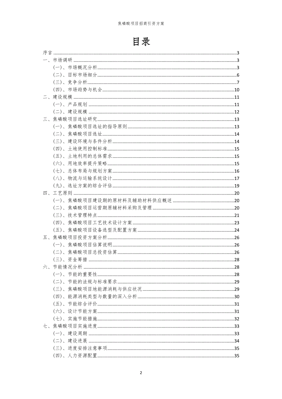 2023年焦磷酸项目招商引资方案_第2页