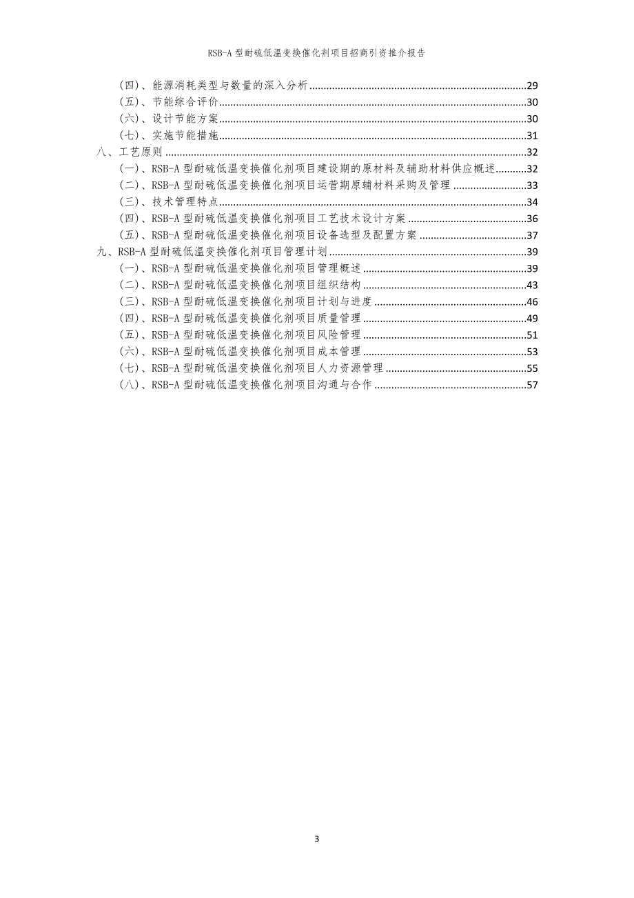 2023年RSB-A型耐硫低温变换催化剂项目招商引资推介报告_第3页