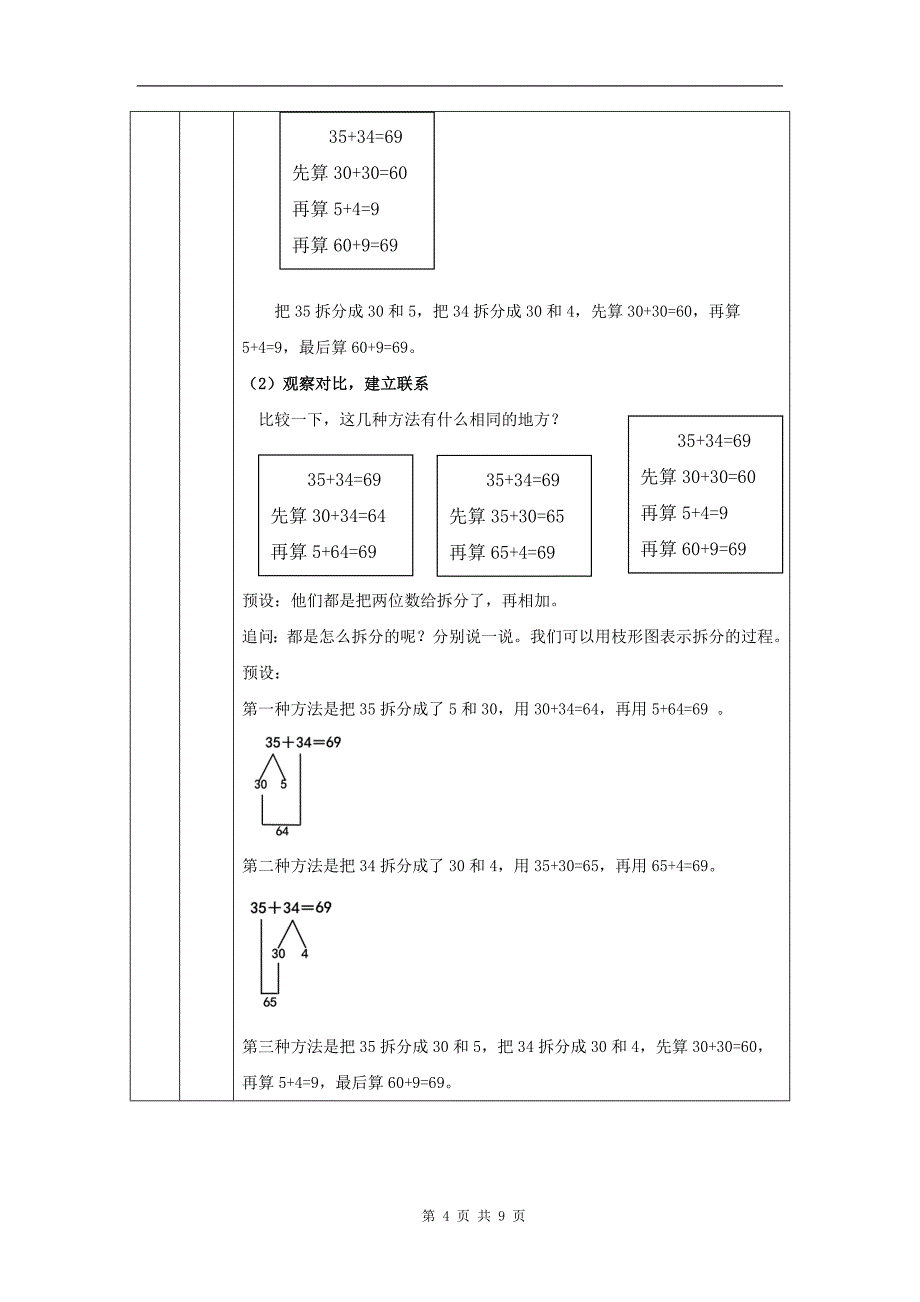 小学三年级数学(人教版)《万以内加减法(一)》(第1课时)-教学设计、课后练习、学习任务单_第4页