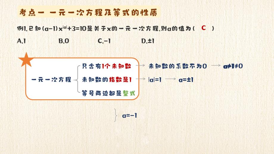 人教版（2024新版）七年级数学上册第五章考点例析1：一元一次方程及等式的性质_第2页