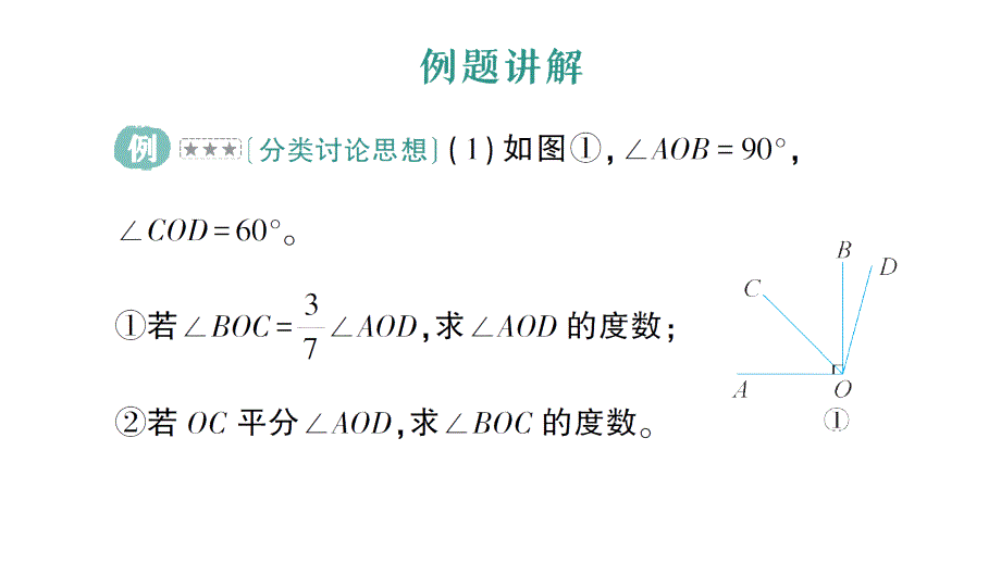 初中数学新北师大版七年级上册期末重难点专题（二）角的运动问题作业课件2024秋季学期_第2页