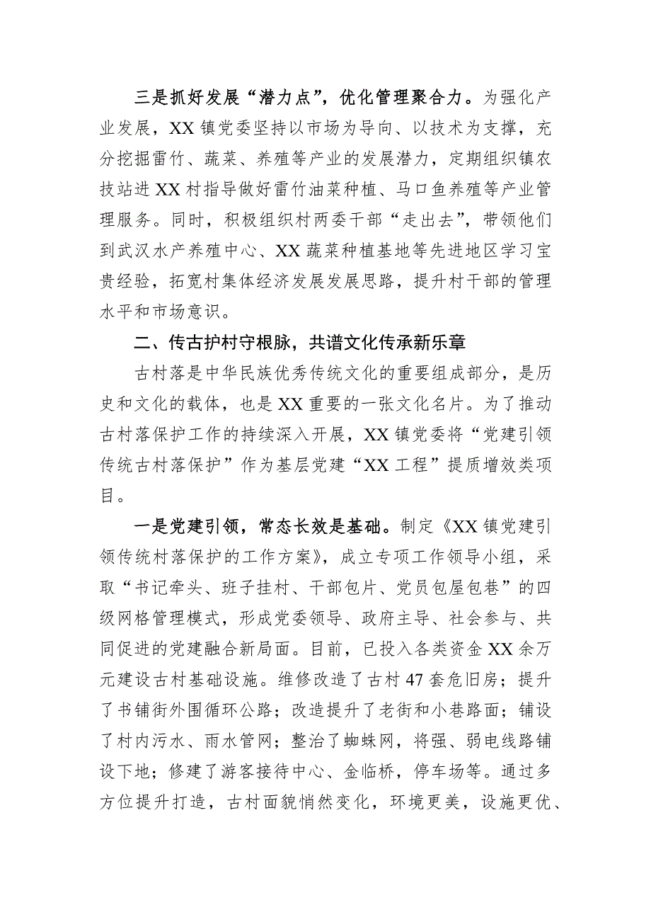 镇2024年抓党建促乡村振兴实施情况报告_第2页