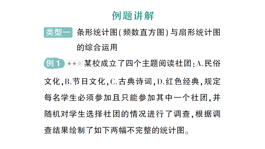 初中数学新北师大版七年级上册6.3专题四 统计图的综合运用作业课件2024秋季学期_第2页