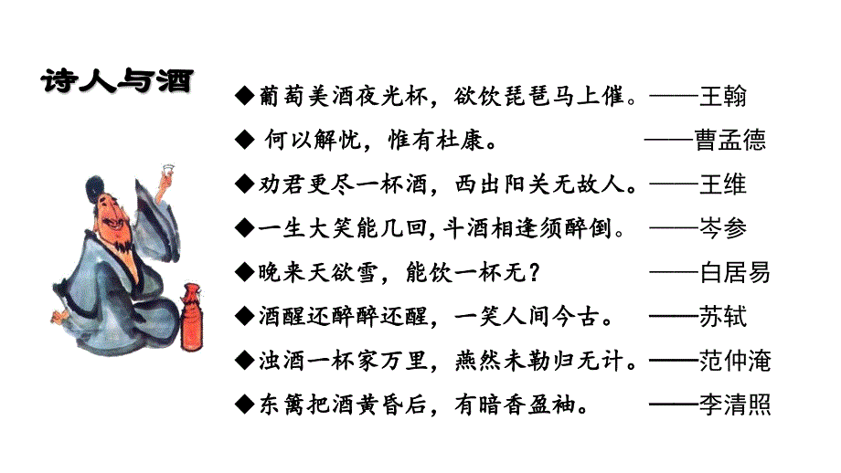 【语文】《将进酒》课件+2024—2025学年统编版高中语文选择性必修上册_第3页