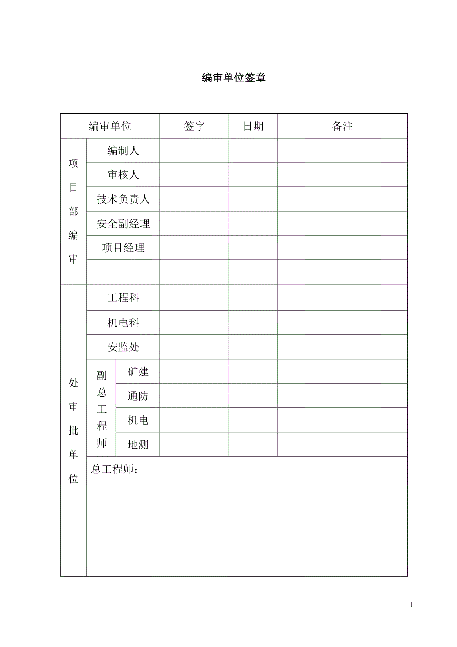 煤矿副井探水预注浆施工组织设计_第1页