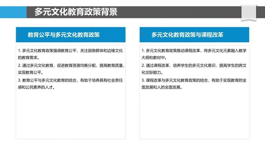 多元文化教育政策分析-洞察研究_第5页