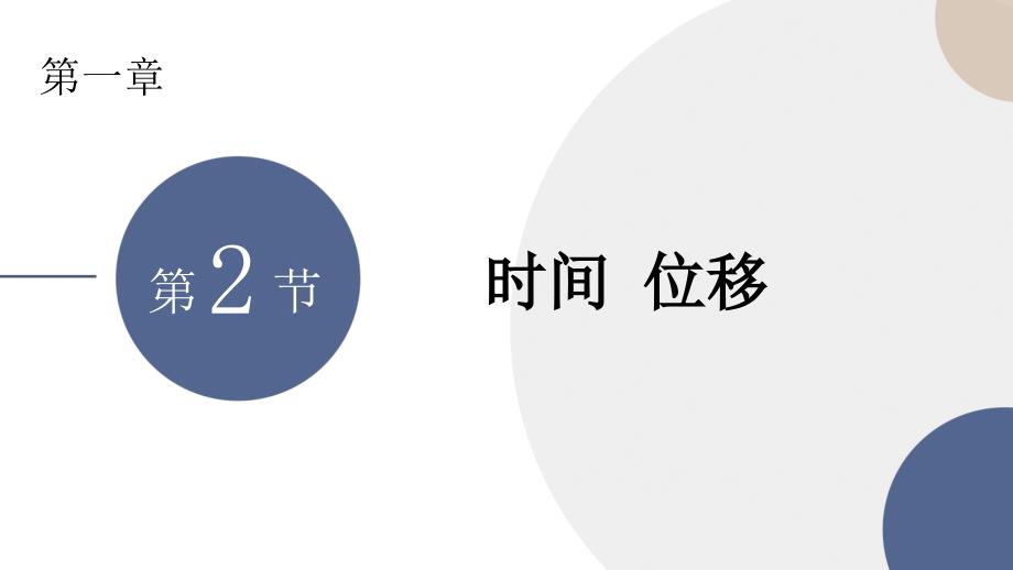 【物理】时间 位移 课件-2024-2025学年高一上学期物理人教版（2019）必修第一册_第1页