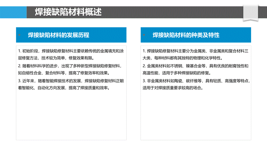 焊接缺陷修复材料创新-洞察研究_第4页