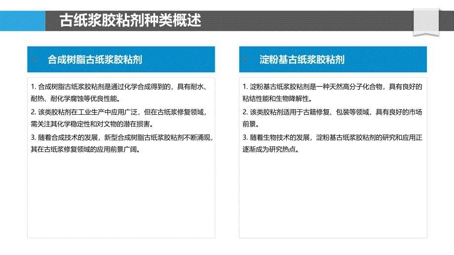 古纸浆胶粘剂选择与应用-洞察研究_第5页