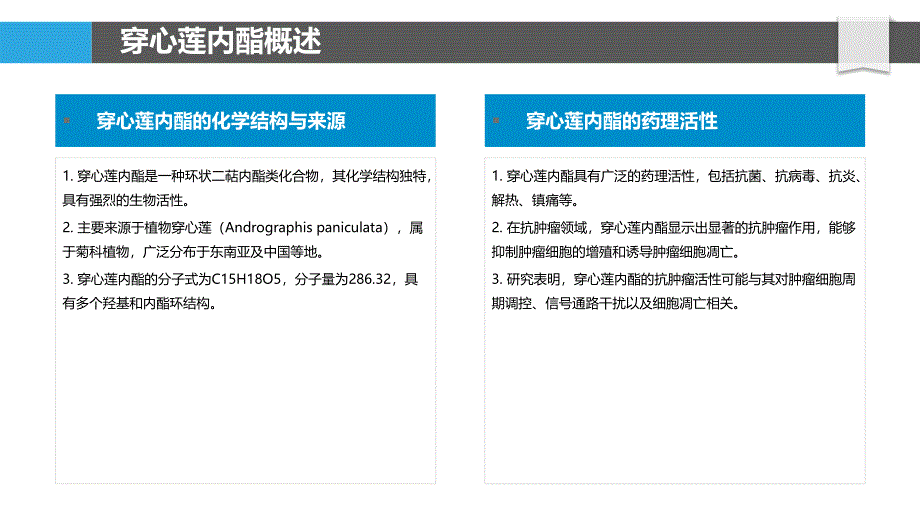 穿心莲内酯抗肿瘤作用机制-洞察研究_第4页