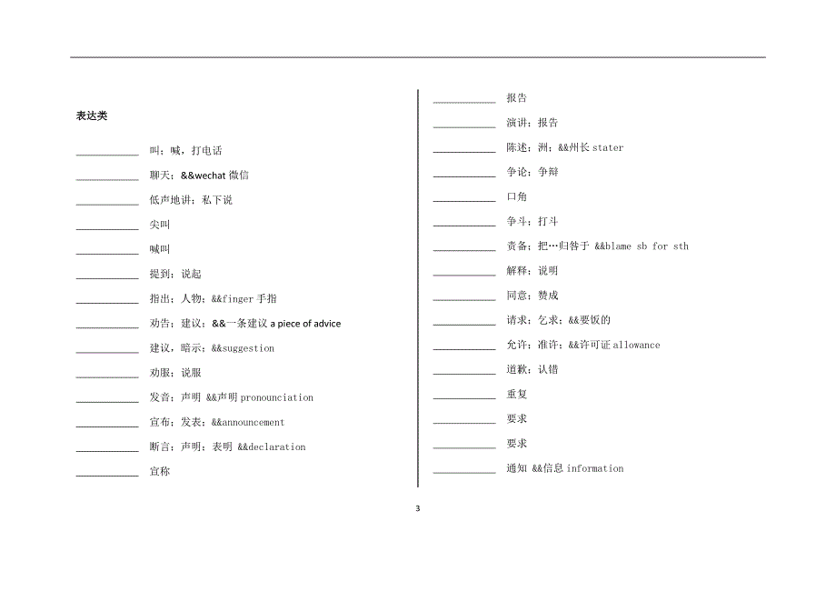 【英语复习】初中必备单词空白册_第4页