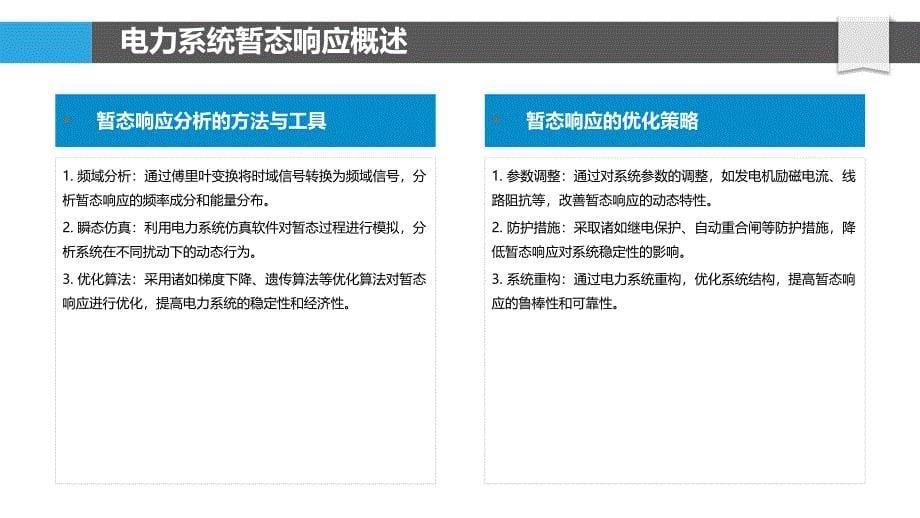 电力系统暂态响应优化-洞察研究_第5页