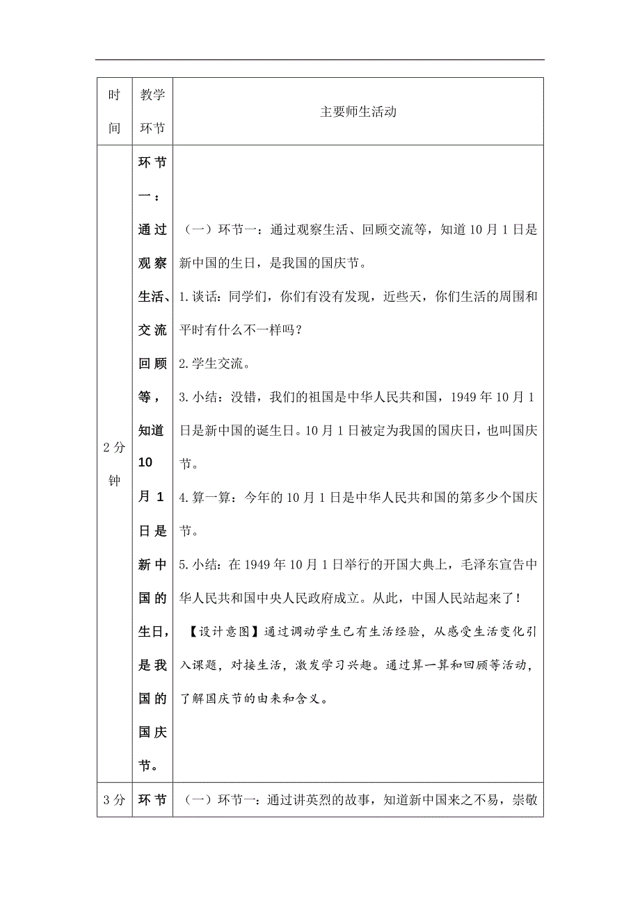 2024年小学道法教案二年级【道德与法治(统编版)】欢欢喜喜庆国庆-1教学设计_第2页