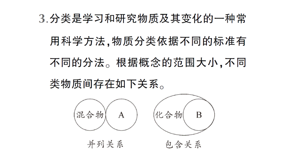 初中化学新人教版九年级上册第四单元微专题四 物质的简单分类作业课件2024秋_第4页