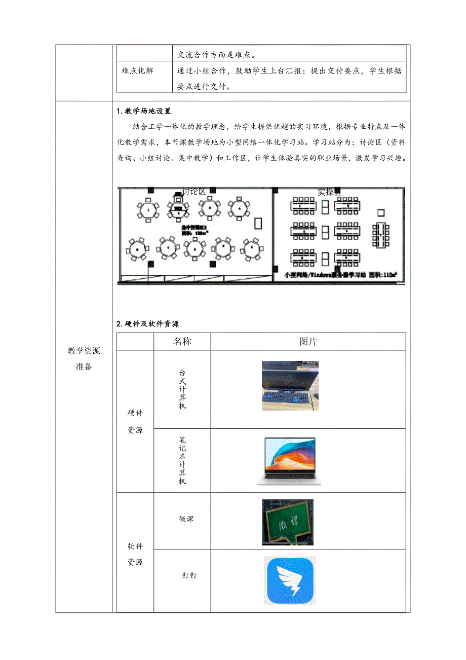 工学一体化课程《小型网络安装与调试》任务4教学单元6之教学单元活动方案_第2页