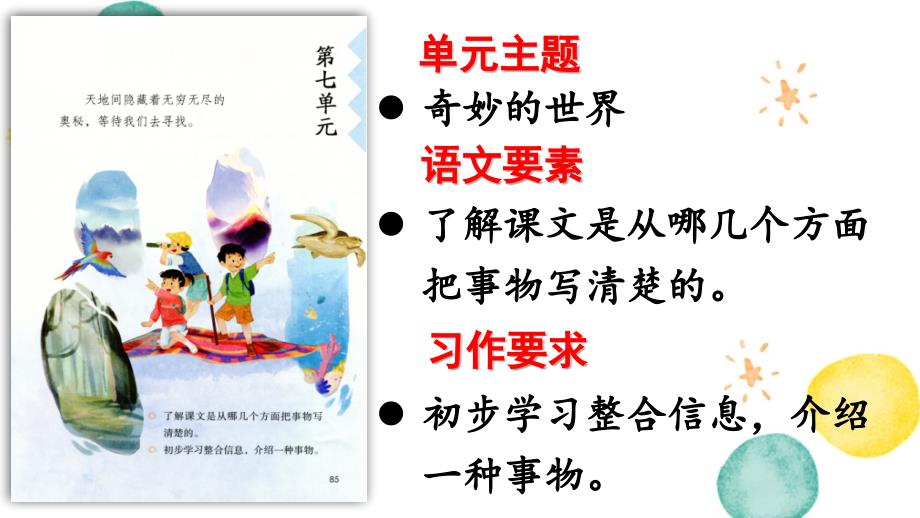 统编版语文三年级（下册）第7单元 22.我们奇妙的世界第1课时（2024版新教材）_第1页