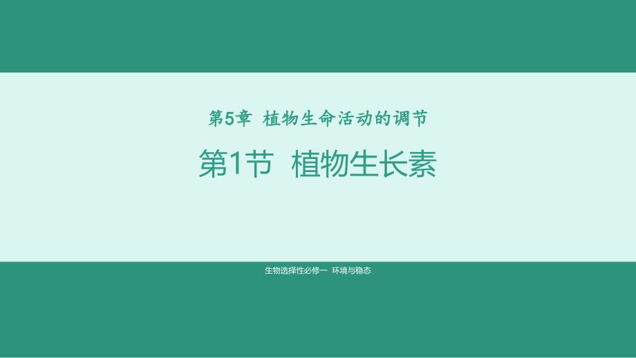 【生物】植物生长素课件-2024-2025学年高二上学期生物人教版选择性必修1_第1页