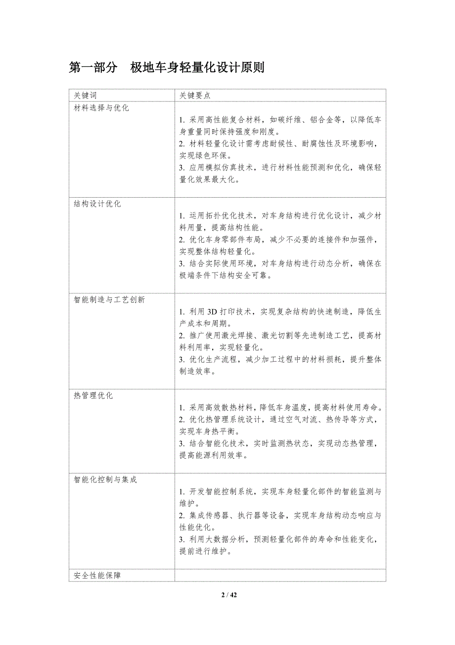 极地车身轻量化设计-洞察研究_第2页