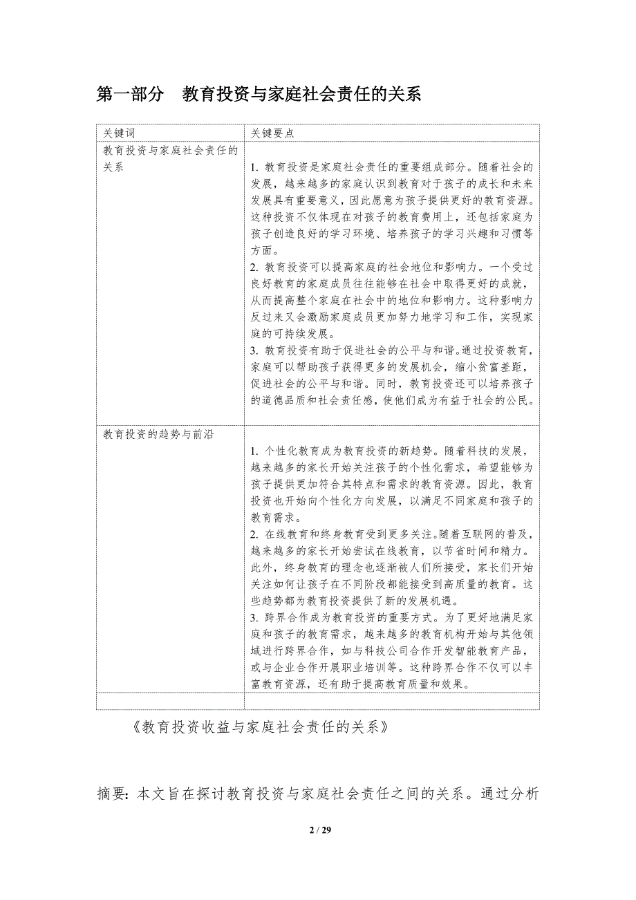 教育投资收益与家庭社会责任的关系-洞察研究_第2页