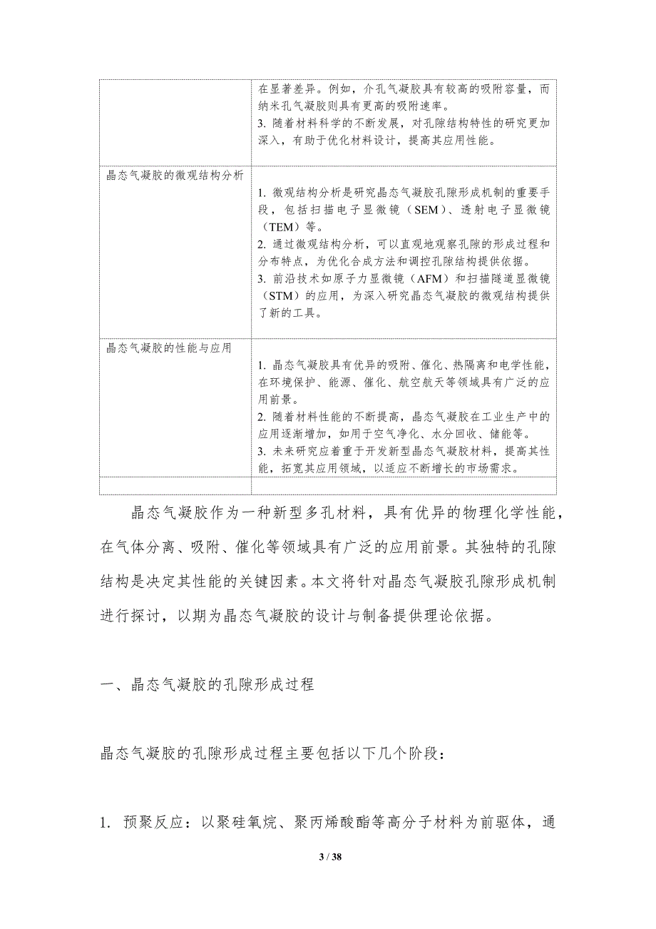 晶态气凝胶孔隙调控-洞察研究_第3页