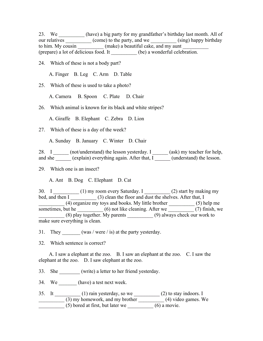 小学六年级下册英语模拟卷(答案和题解)152_第3页