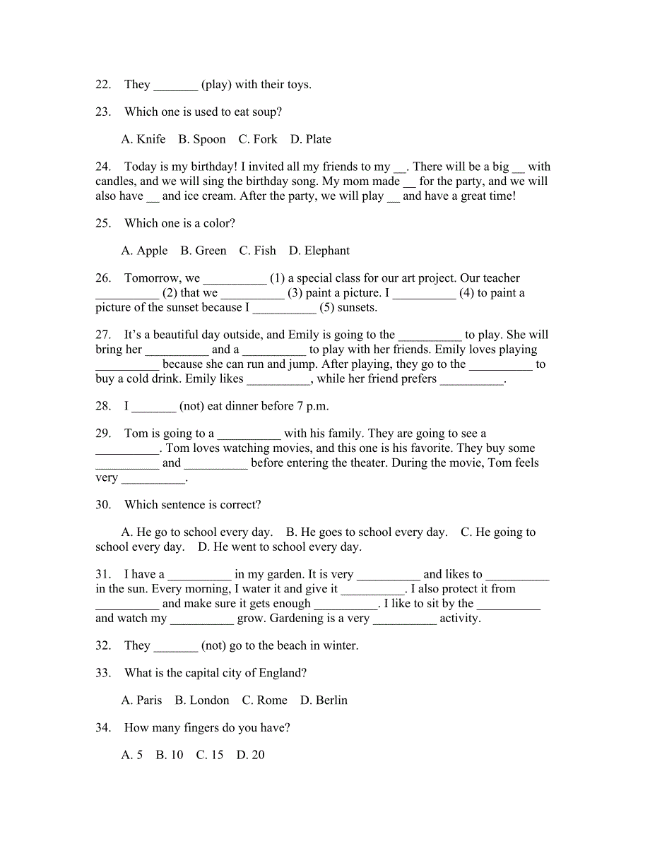 小学六年级上册英语刷题卷(答案和解释)754_第3页