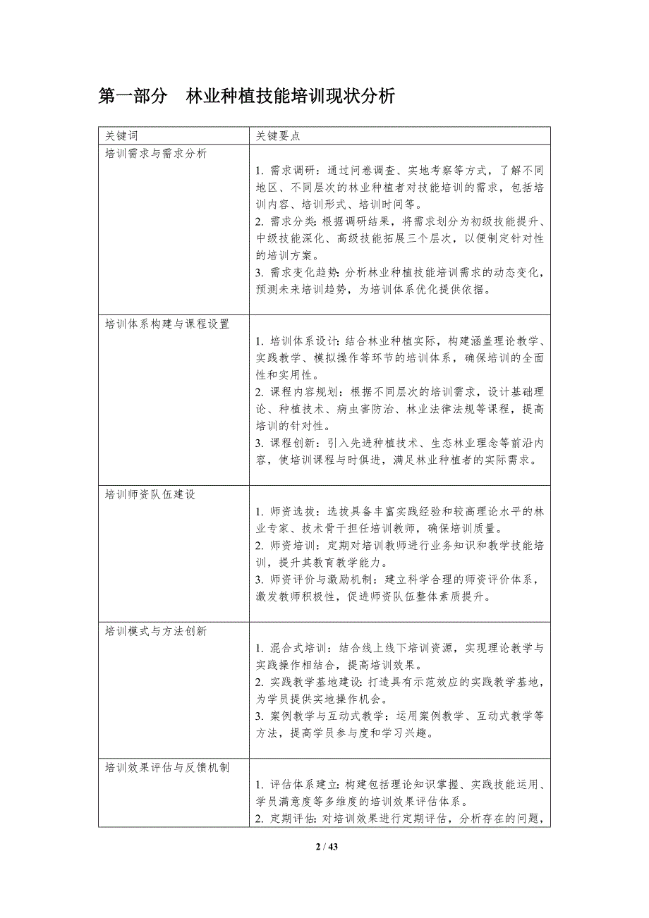 林业种植技能培训研究-洞察研究_第2页