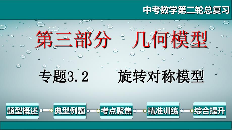 中考数学第二轮总复习专题3.2旋转对称模型_第1页