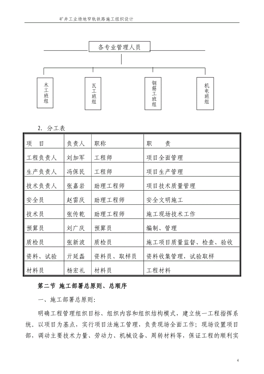 某业场地窄轨铁路、窄轨铁路场内混凝土地面硬化、窄轨铁路场内排水沟施工组织设计_第4页