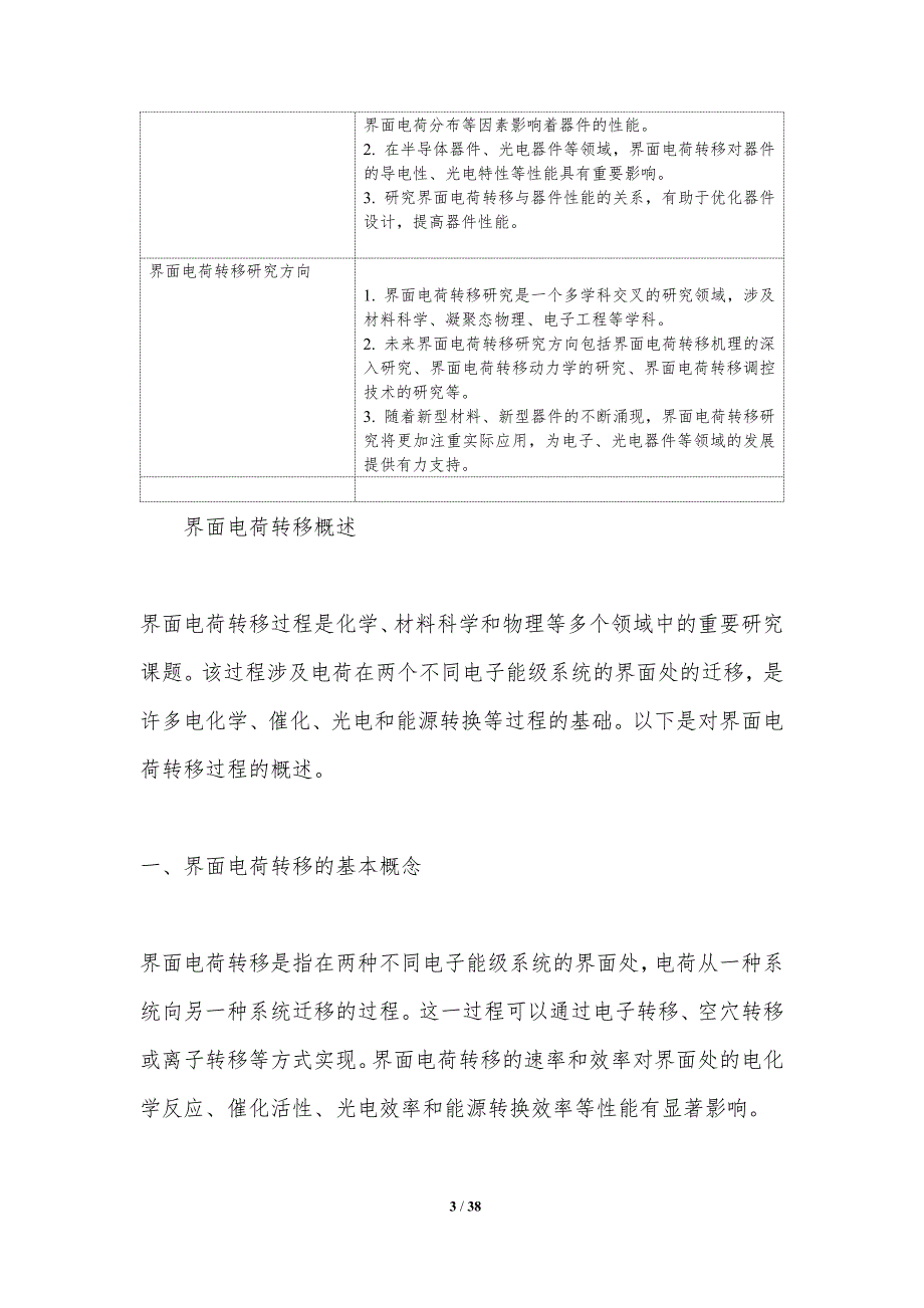 界面电荷转移过程解析-洞察研究_第3页