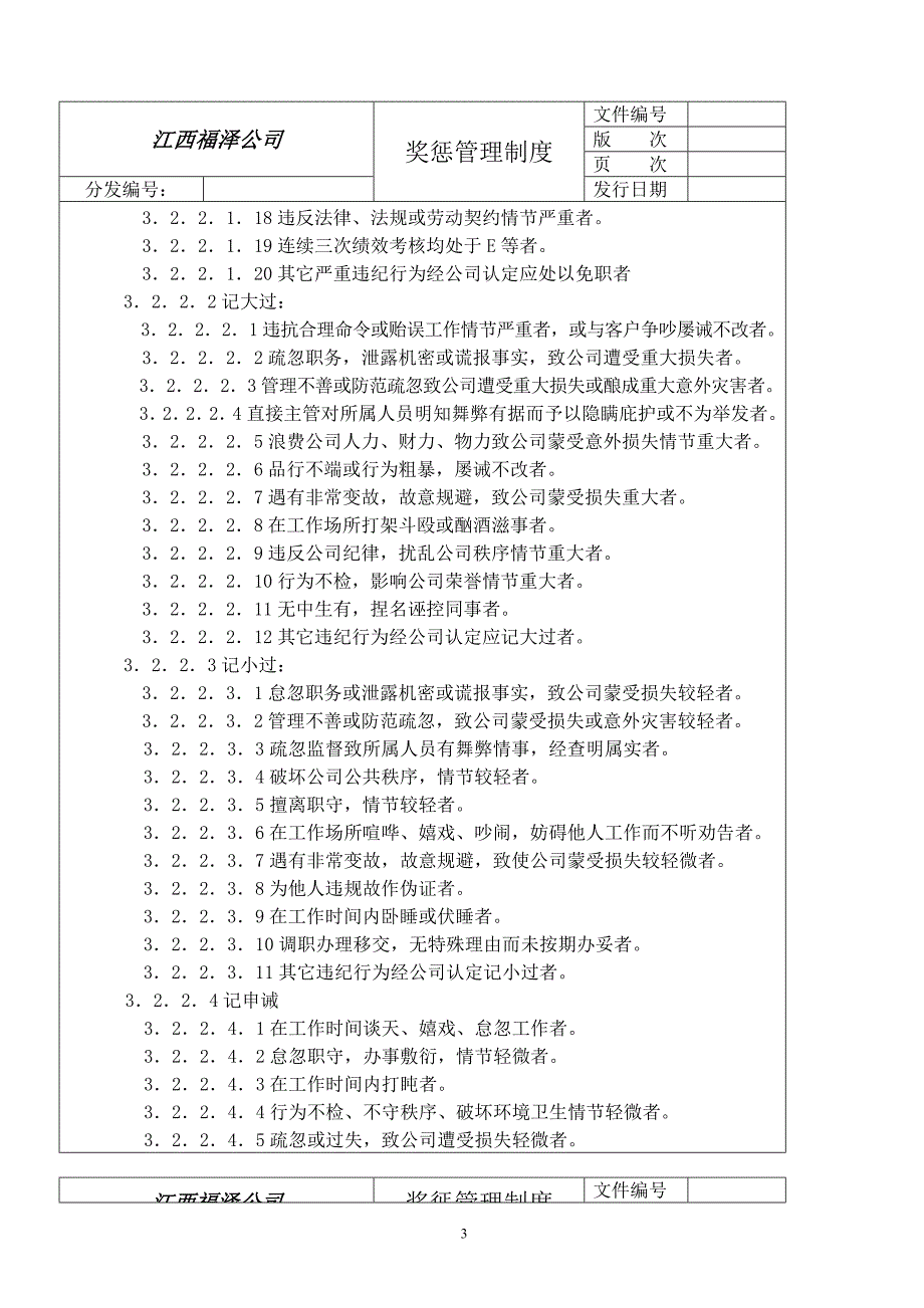 安全培训：奖惩管理制度_第3页