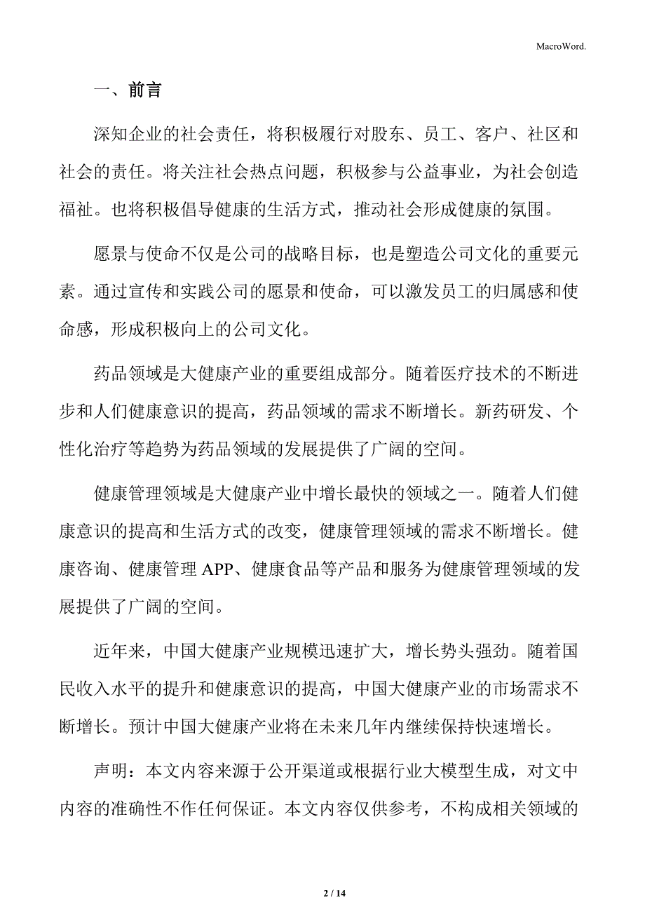 大健康公司概述_第2页