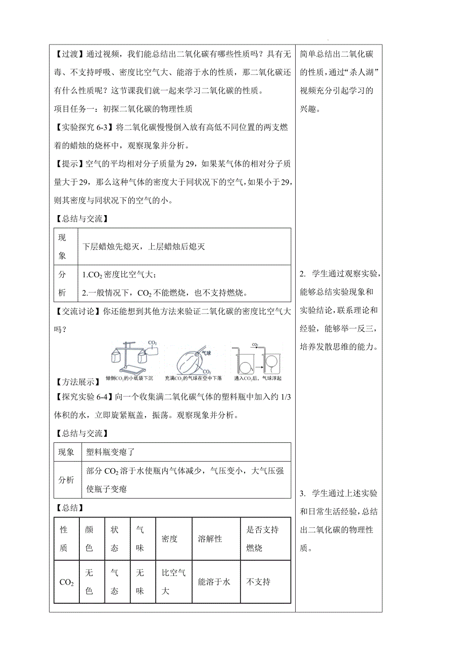 【公开课】碳的氧化物（第一课时）教学设计九年级化学人教版(2024)上册+_第2页