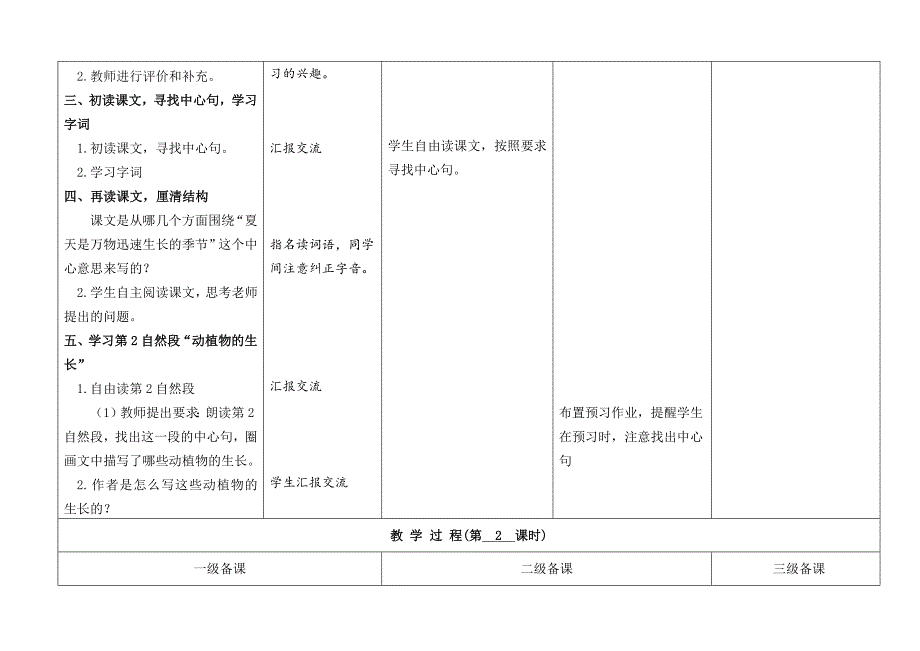 部编版小学语文六年级上册集体备课第五单元教案_第3页