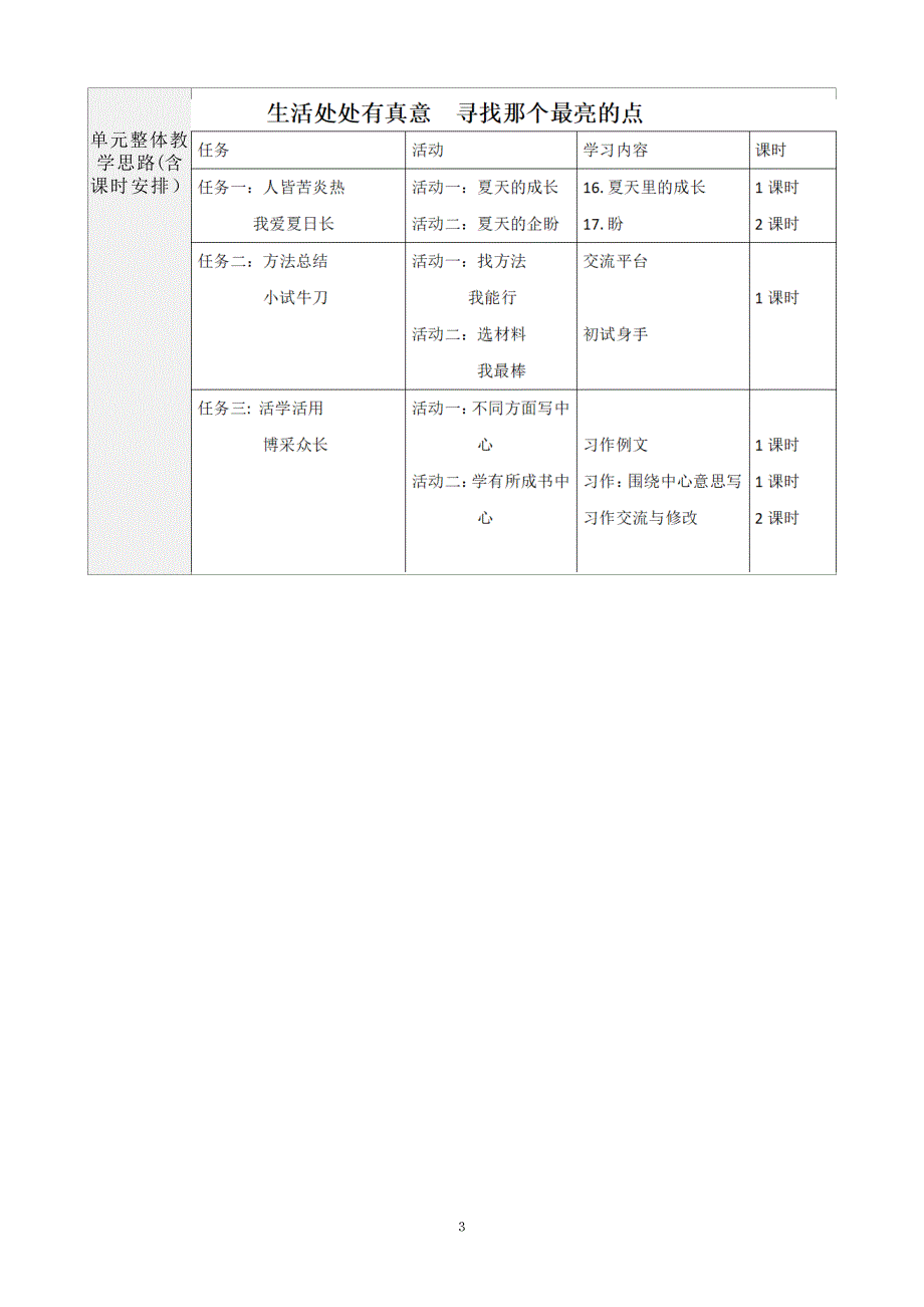 部编版小学语文六年级上册第五单元集体备课教案_第3页