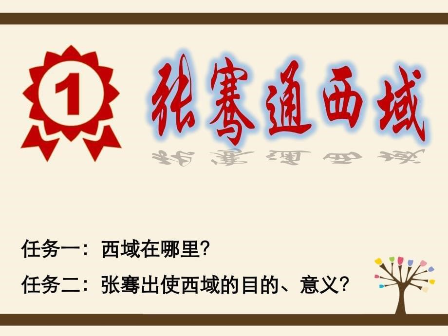 【初中历史】丝绸之路的开通与经营西域课件 2024--2025学年部编版八年级历史上学期_第5页