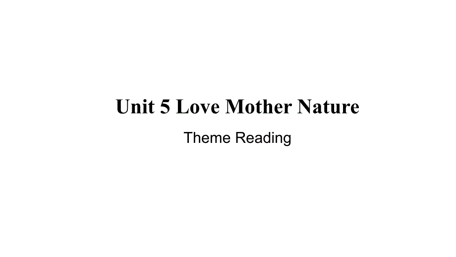 仁爱版（2024）七年级英语上册Unit 5 Lesson 4 Theme Reading 参考课件_第1页