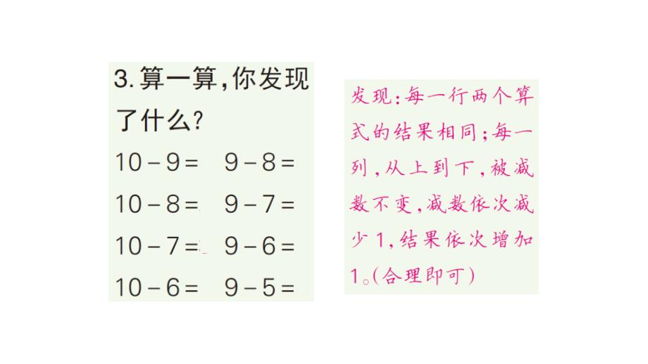 小学数学新人教版一年级上册第六单元《复习与关联》作业课件3（2024秋）_第4页