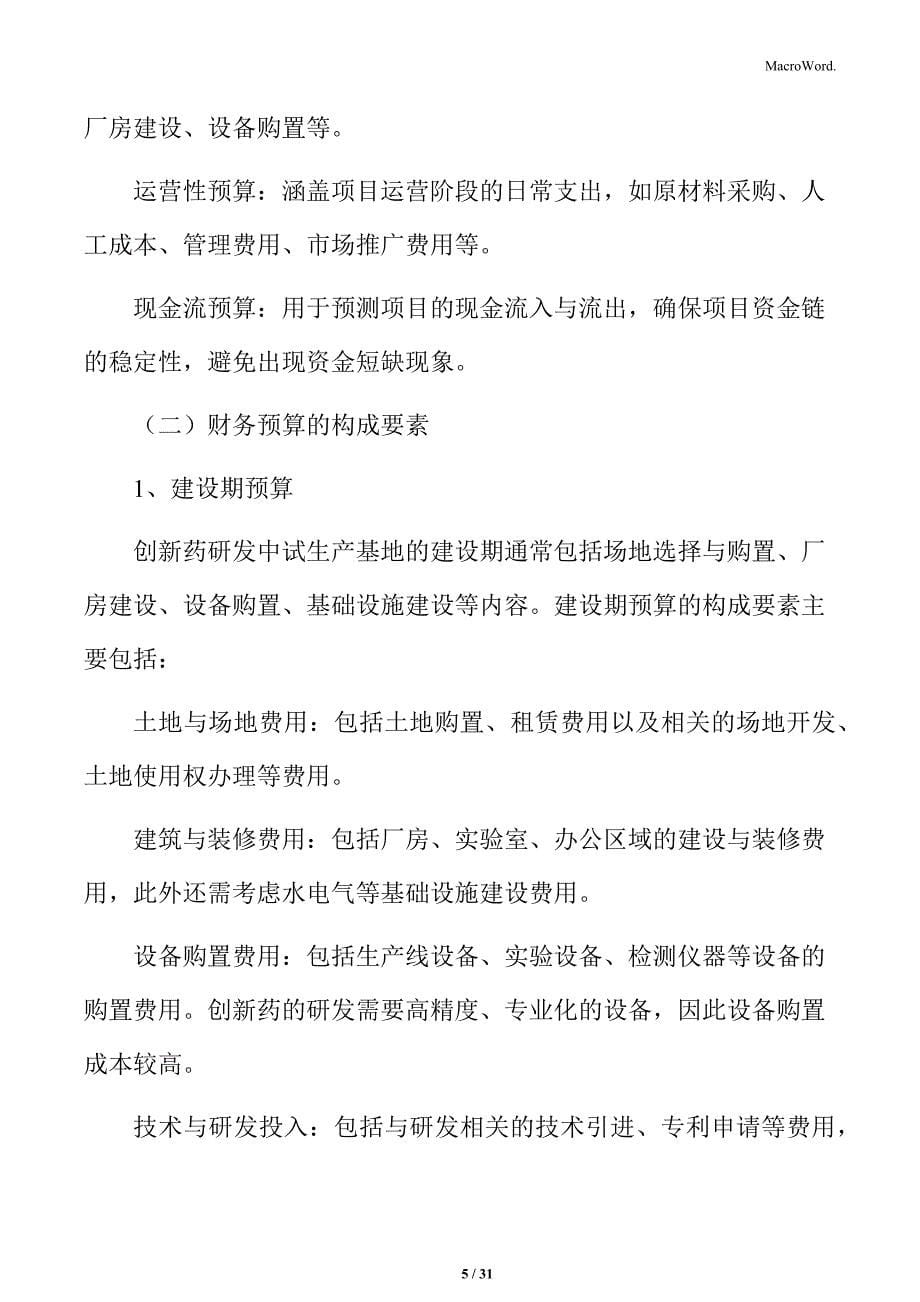 创新药研发中试财务分析与盈利模式_第5页